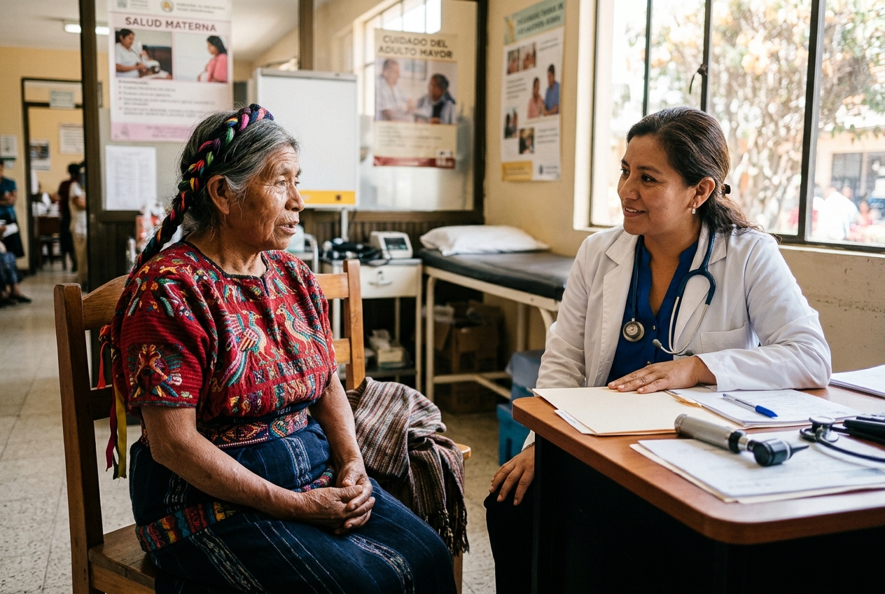 Consulta de paciente K'iche' en Guatemala